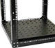 Полиця CMS 19" на низ сейки Cube, 555 мм, без тримачів Чорна (UA-SH4-555CB) - зображення 2