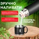 Термос для чая и кофе с 3 чашками с вакуумной изоляцией 500 мл BRS Black - изображение 2