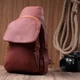 Стильная женская сумка с одной лямкой через плечо из крупнозернистой экокожи Vintage 22762 бордовая - изображение 9