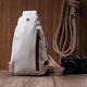 Женская сумка через плечо с отверстием для наушников из экокожи Vintage 22785 белая - изображение 10