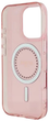 Etui Guess Hardcase IML Rhinestones MagSafe do Apple iPhone 16 Pro Pink (GUHMP16LPFTDTEP) - obraz 5