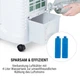 Охладитель воздуха увлажнитель вентилятор ионизатор OneConcept Coolster 4 в 1 белый (10032347) - изображение 3