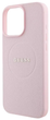 Etui Guess Hardcase Grained Ring MagSafe do Apple iPhone 16 Pro Pink (GUHMP16LPGHSMMP) - obraz 5