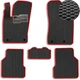 Килимки в салон EVA для Jeep Compass II 2016- з підп'ятником Чорні-Червоний кант 5 шт - изображение 1