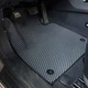 3D Килимки в салон EVA для Hyundai Santa Fe III 2012-2018 з підп'ятником Червоні-Червоний кант 5 шт - изображение 3