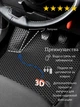3D EVA Килимки в салон для Skoda SuperB 2001-2008 (Металевий підп'ятник) Чорні-Сірий кант 5 шт - изображение 2
