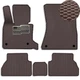 Килимки в салон EVA для BMW X5 (E-70) 2006-2013 з підп'ятником Коричневий-Коричневий кант 5 шт - изображение 1