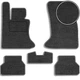 Ворсові килимки для BMW 5 (E60/E61) 2003-2010 Чорні (Carrera) - изображение 1