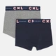 Набор детских трусов-боксеров 2 шт для мальчика CXL 87890190 98-104 см Gris Chine/Grey Mel (3210100079258) - изображение 2