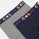 Набор детских трусов-боксеров 2 шт для мальчика CXL 87890190 98-104 см Gris Chine/Grey Mel (3210100079258) - изображение 3