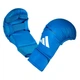 Перчатки для карате Adidas WKF (661.22) Blue без защиты большого пальца S - изображение 3