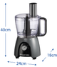 Кухонний комбайн RUSSELL HOBBS 27111-56 Matte Charcoal Food Processor - зображення 6