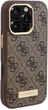 Панель Guess Hardcase 4G Logo Plate MagSafe для Apple iPhone 16 Pro Max Brown (GUHMP16XU4GPRW) - зображення 4