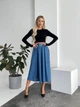 Fashions • Юбка женская Монро Fashions 54-56 джинс (1824-бу) - изображение 3