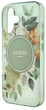 Etui Guess Hardcase IML Flower & Tonal Circle MagSafe do Apple iPhone 16 Plus Green (GUHMP16MHFWBDCEN) - obraz 6