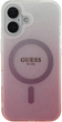 Панель Guess Hardcase IML Glitter Gradient MagSafe для Apple iPhone 16 Plus Pink (GUHMP16MHGRCELP) - зображення 3