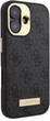 Панель Guess Hardcase 4G Logo Plate MagSafe MagSafe для Apple iPhone 16 Plus Black (GUHMP16MU4GPRK) - зображення 4