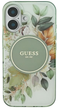 Etui Guess Hardcase IML Flower & Tonal Circle MagSafe do Apple iPhone 16 Green (GUHMP16SHFWBDCEN) - obraz 3