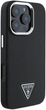 Панель Guess Hardcase Grained Triangle MagSafe для Apple iPhone 16 Black (GUHMP16SPGTSPSK) - зображення 4