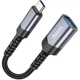Переходник HOCO UA24 Type-C male to USB female 3.0 otg серый - изображение 5