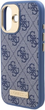 Панель Guess Hardcase 4G Logo Plate MagSafe для Apple iPhone 16 Blue (GUHMP16SU4GPRB) - зображення 6