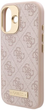 Панель Guess Hardcase 4G Logo Plate MagSafe для Apple iPhone 16 Pink (GUHMP16SU4GPRP) - зображення 7