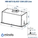 Витяжка вбудована Minola HBI 6873 BL GLASS 1200 LED LINE - изображение 11