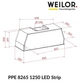 Витяжка вбудована Weilor PPE 8265 SS 1250 LED Strip - зображення 11