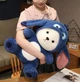 Мягкая игрушка Мишка в костюме Стич 65 см, большая плюшевый медведик игрушка с капишоном, Синяя - изображение 2
