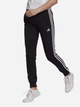 Spodnie dresowe damskie adidas W 3S Ft C Pt GM8733 L/S Czarne (4064044179913) - obraz 1