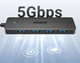 USB-хаб Ugreen CM219 USB 3.0 to 4 x USB 3.0 Black (UGR-25851) - изображение 3