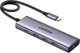 Hub USB Ugreen USB-C to HDMI + 3 x USB 3.0 + PD Power Port Space Grey (UGR-15596) - obraz 1