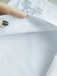 Именной набор для крещения Светлая любовь без кружева + сатиновая крыжма, мешочки для локона и хранения 100х100 см белый (03) - изображение 6