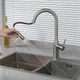 Однорычажный смеситель для кухни с выдвижной лейкой Gappo G4398-45 Сатин - изображение 2