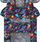 Дождевик-накидка с капюшоном для собак WAUDOG Clothes, рисунок "Бесконечные миры", L, А 48-52 см, B 60-70 см, С 42-52 см (358-4058) - изображение 3