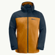 Куртка демісезонна з капюшоном чоловіча Jack Wolfskin Taubenberg 3In1 Jkt M 1115311_M0043 M Помаранчевий/Темно-синій (4064886310574) - зображення 8