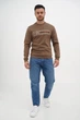Свитшот с принтом Trend Collection 2830 коричневый (BROWN) 2XL - изображение 2