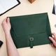 Кожаная папка с индивидуальным дизайном, кожаная папка для корпоративного подарка, Green, Malina Leather - изображение 1