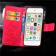 Чехол Clover для IPhone 6 Plus / 6s Plus Книжка кожа PU с визитницей малиновый - изображение 4