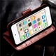 Чехол Clover для Iphone 6 / Iphone 6s Книжка кожа PU с визитницей коричневый - изображение 5