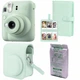 Набір Камера моментального друку Fujifilm Instax Mini 12 Mint Green / Чохол зелений / Фотопапір на 10 знімків / Фотоальбом зелений на 108 фото - зображення 1