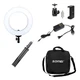 Кольцевая LED лампа 35 см и штатив 1.8М ZM336 |180cm Tripod Stand, Plug Powered, 3200-5600K| - изображение 6