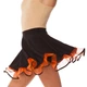 Юбка клеш с воланом из фатина для танцев SP-Sport 1626 размер 30 (110-116см) Black-Orange - изображение 2