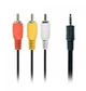 AV Кабель для Смарт тв приставок 3.5 мм (mini-Jack) - Тюльпаны (3хRCA) , 1.5 метра - изображение 2