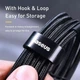 Кабель для быстрой зарядки и передачи данных Baseus Cafule Flash Charging Data Line Cable Type-C to Type-C PD 2.0 QC 3.0 60W 20V 3A 0.5м Черный - изображение 3