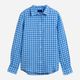 Koszula GANT The Linen Chambray Gingham 4321033 42 Pacific Blue (7325705709168) - obraz 4