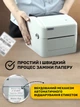 Термопринтер принтер для наклеек печати самоклеящихся этикеток штрих qr кодов штрихкодов и чеков мини портативный мобильный маленький термопринтеры термо принтеры для маркировки товаров ттн новой почты Xprinter XP 420B с usb Ethernet 203 dpi белый - изображение 5
