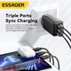 Комплект: Зарядное устройство Essager Быстрая зарядка GaN 67W PD3.0 QC4.0 +Кабель 100W +3 Переходника - изображение 5