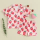 Дитяча літня піжама для дівчаток Sleepwear Strawberry, Рожевий, 90 см - зображення 1