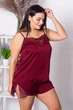 Майка + шорты батал MiaNaGreen П510 56 Бордовый - изображение 4